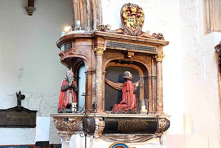 St Olave Hart Street - The Bayninge Memorial